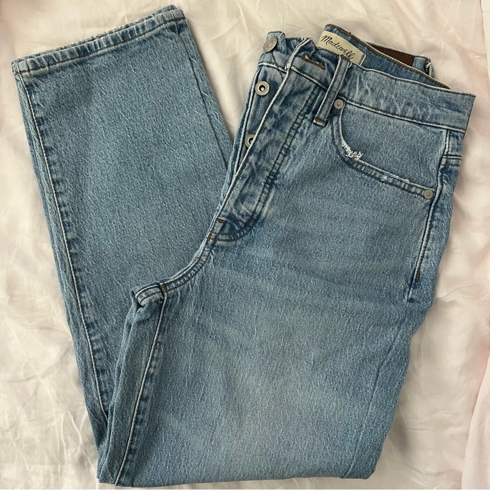 Madewell Light Blue High-Rise Balloon Straight Jeans